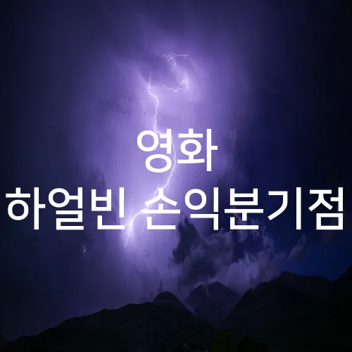 영화 하얼빈 손익분기점