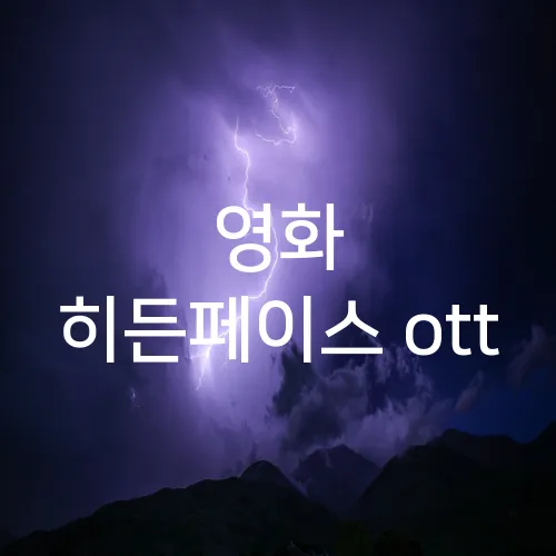 영화 히든페이스 ott
