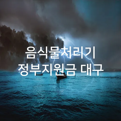 음식물처리기 정부지원금 대구