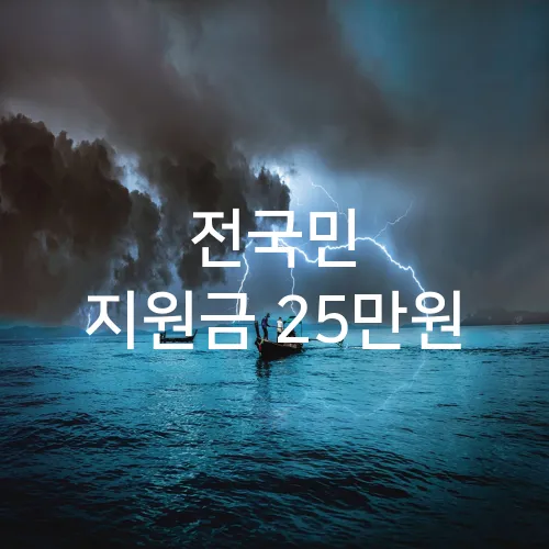 전국민 지원금 25만원