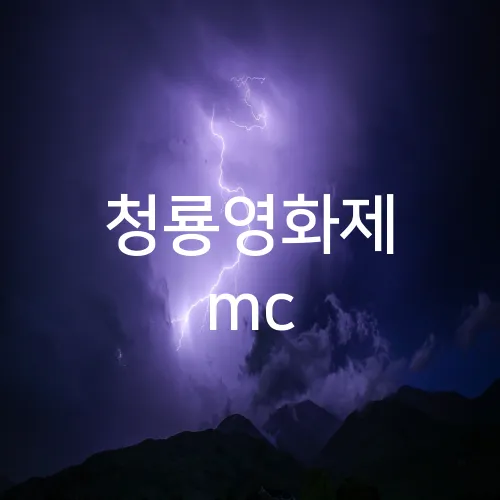 청룡영화제 mc
