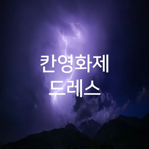 칸영화제 드레스