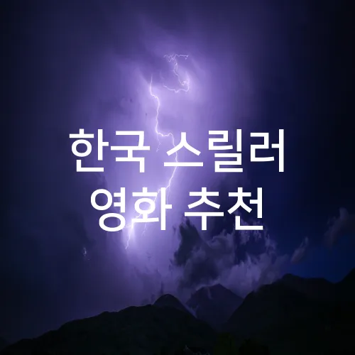 한국 스릴러 영화 추천