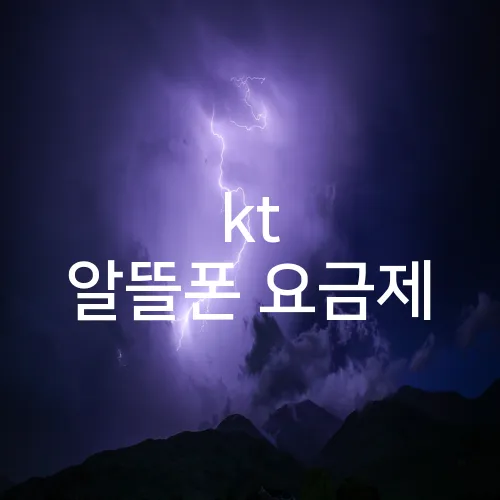 kt 알뜰폰 요금제