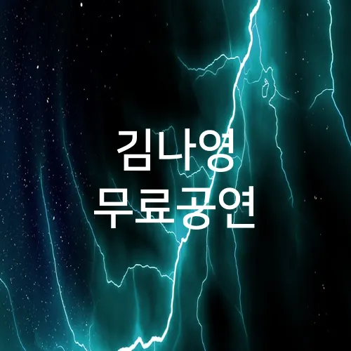 김나영 무료공연
