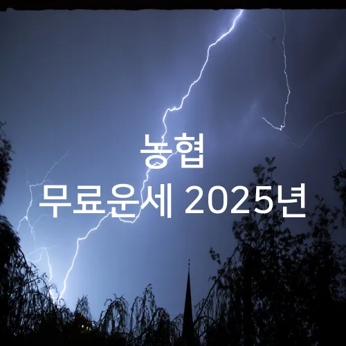 농협 무료운세 2025년