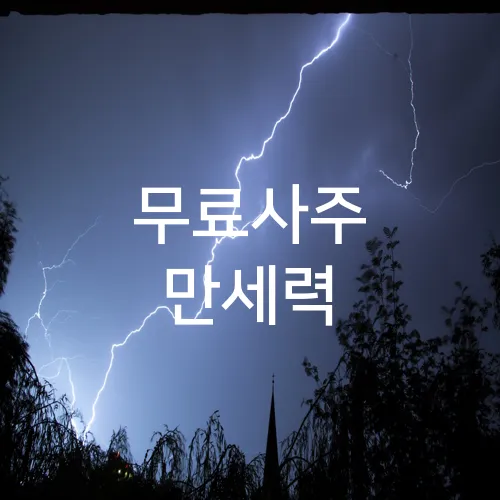 무료사주 만세력