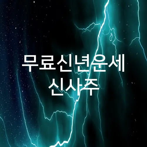 무료신년운세 신사주