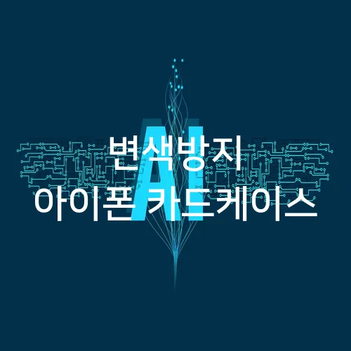 변색방지 아이폰 카드케이스