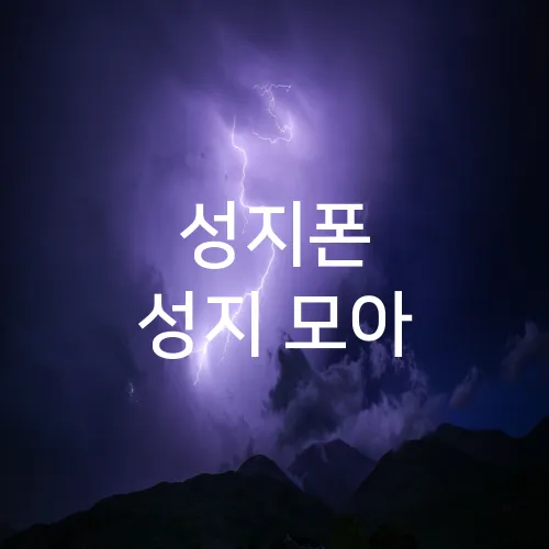 성지폰 성지 모아