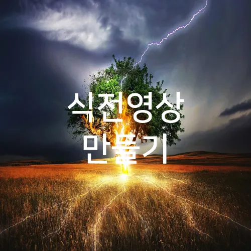 식전영상 만들기