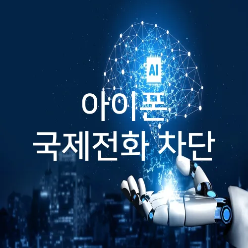 아이폰 국제전화 차단