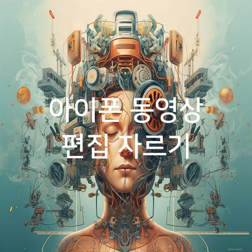 아이폰 동영상 편집 자르기