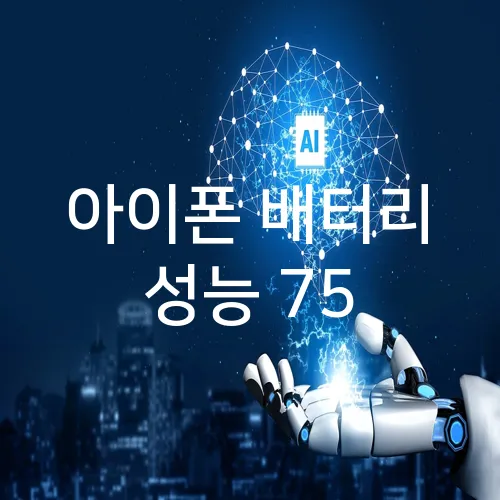 아이폰 배터리 성능 75
