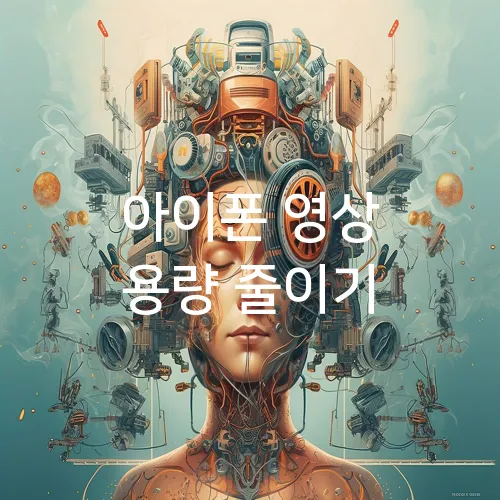 아이폰 영상 용량 줄이기