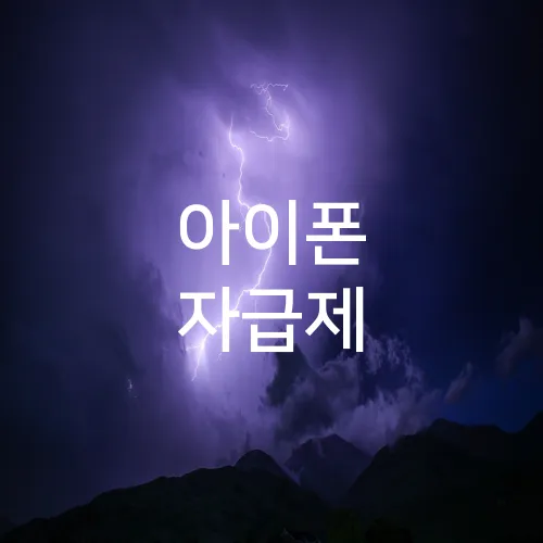 아이폰 자급제