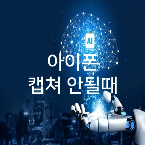 아이폰 캡쳐 안될때