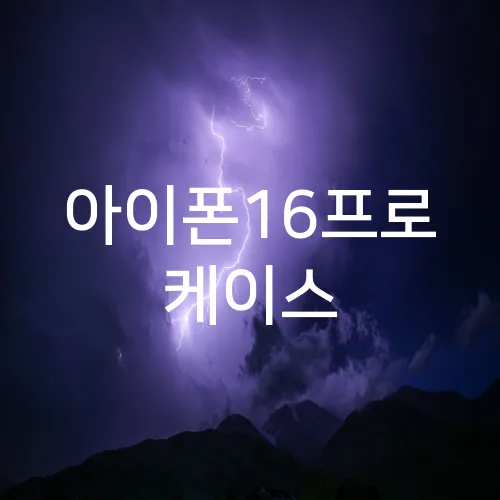 아이폰16프로 케이스