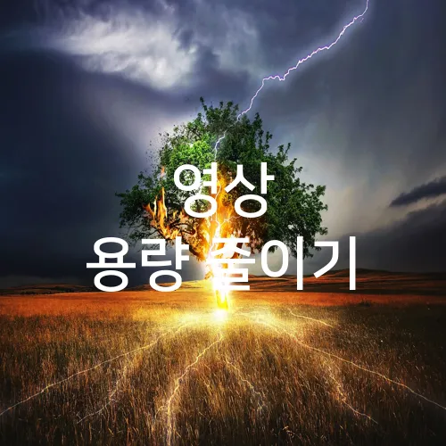 영상 용량 줄이기