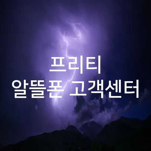 프리티 알뜰폰 고객센터